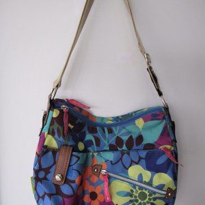 Lily Bloom blue floral purse